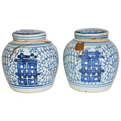 Chinese Ginger Jars, Pair