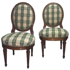 Chairs pair 18th Century, walnut
