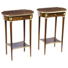 Pair of Burr Walnut Occasional Side Tables 6