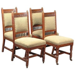 Set of Four Dining Chairs Attributed to E W Godwin