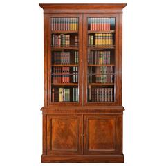 Superb Quality Early Victorian Mahogany Bookcase