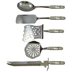 Antique Chrysanthemum by Tiffany & Co. Sterling Silver Brunch Serving Set 5-Pc HH Custom