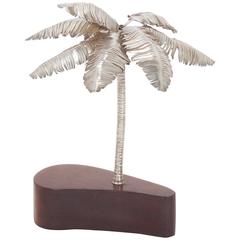 Mid-Century Sterling Silver Palm Tree