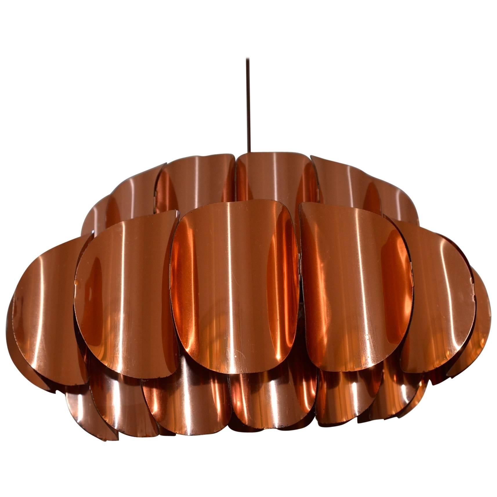 Copper Ceiling Light by Thorsten Orrling for Hans-Agne Jakobsson AB For Sale