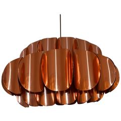 Copper Ceiling Light by Thorsten Orrling for Hans-Agne Jakobsson AB