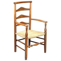 Arts and Crafts Oak Ladder Back Armchair, Attributed to C R Ashbee 7