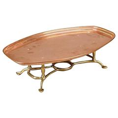 Copper and Brass Warming Stand, by W A S Benson