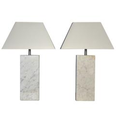 Pair of Marble Lamps by Nessen 5