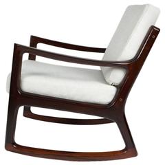 Ole Wanscher Rosewood Rocking Chair, circa 1960