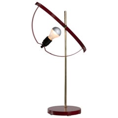 Rare lampe de table en métal de Reggiani, Italie, 1970