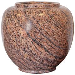 20th Century Polished Granite Vase 8