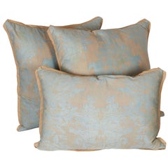 Used A Set of Fortuny Fabric Cushions in the Dandolo Pattern 