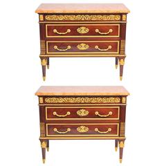 Pair of French Louis XV Style Commodes 8