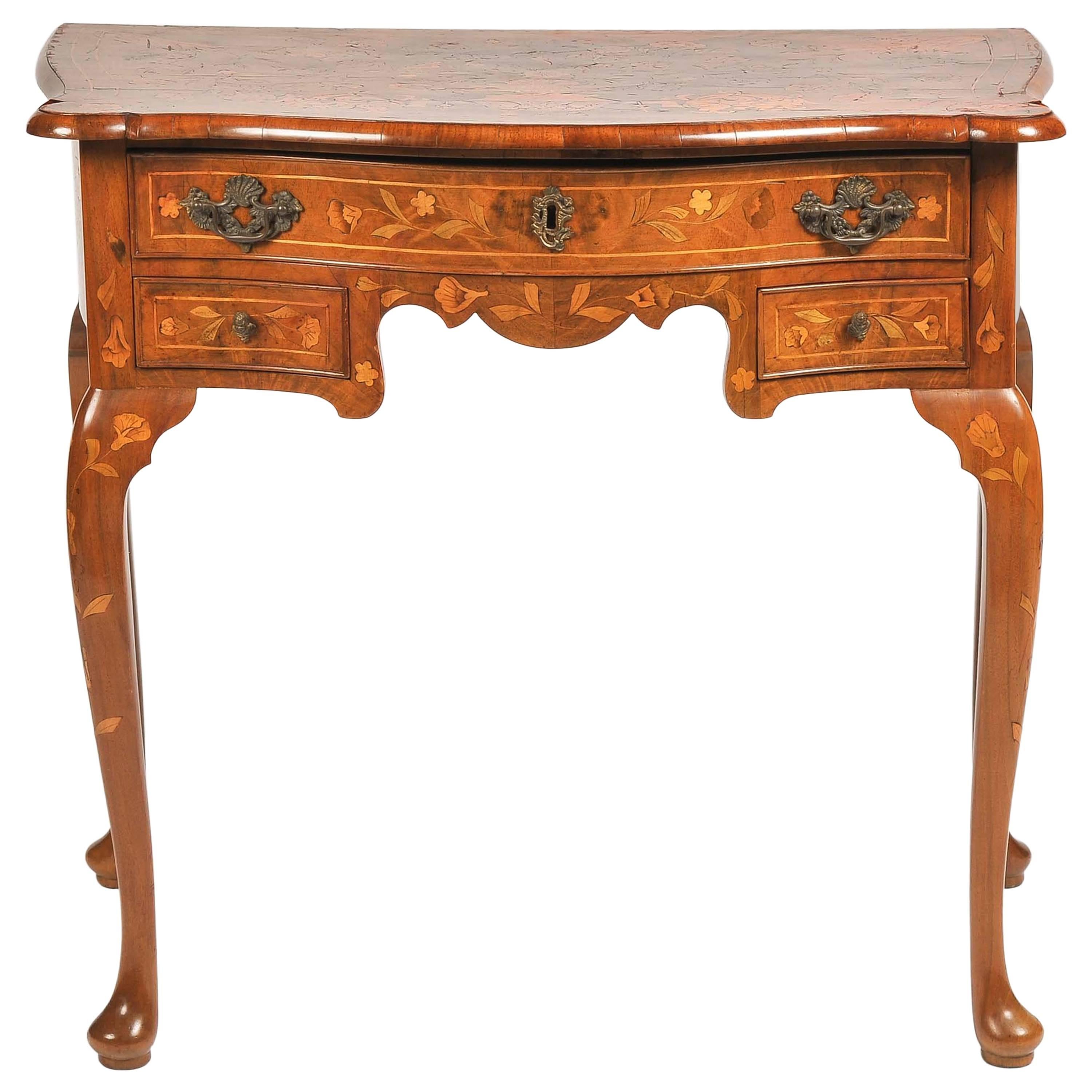 18th Century Dutch Marquetry Side Table