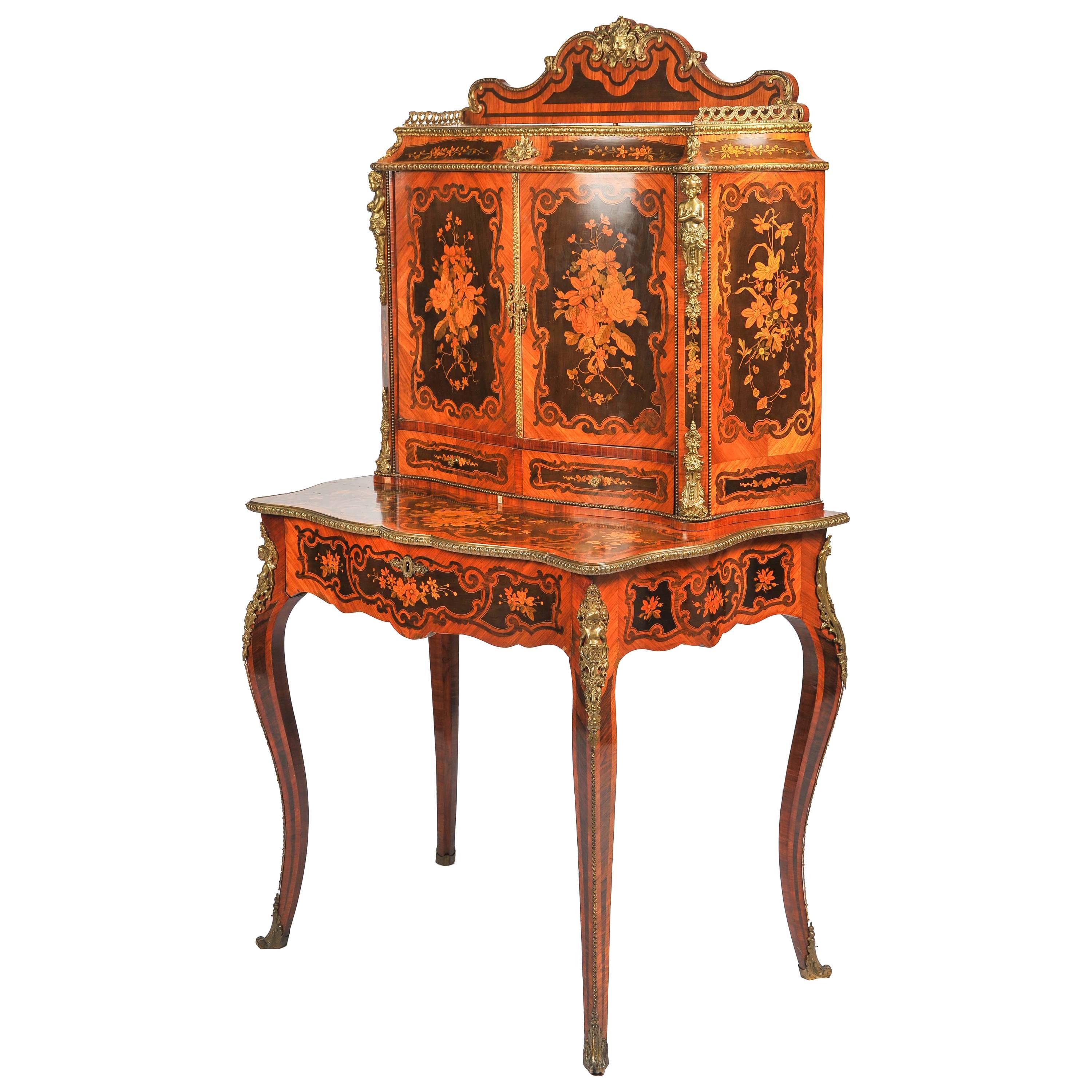 19th Century Marquetry Side Cabinet