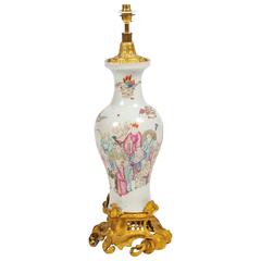 Chinese Famille Rose Lamp, 19th Century 9