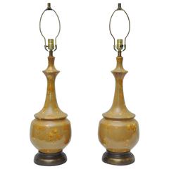 Pair of Mid-Century Ceramic Lamps 12
