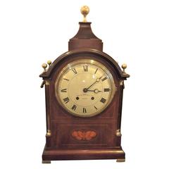 Large 19th Century Mahogany Bracket Clock