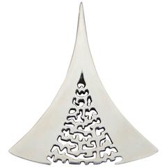 Ronald Hayes Pearson Modernist Sterling Pendant 12