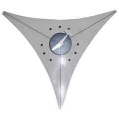 Rare George Nelson Lucite Version of the Triangle Clock for Howard Miller