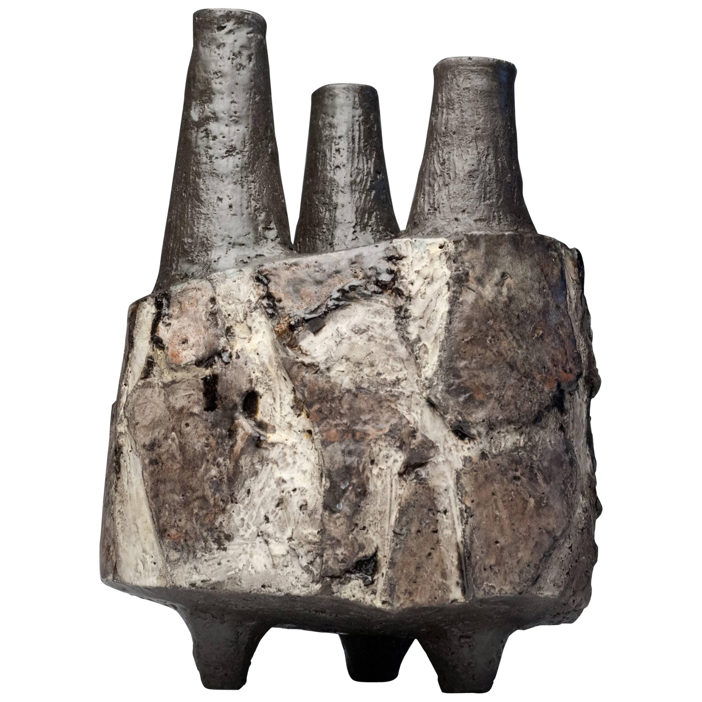 Iceland Lava Ceramic Vase by Ragnar Kjartansson of Glit Pottery