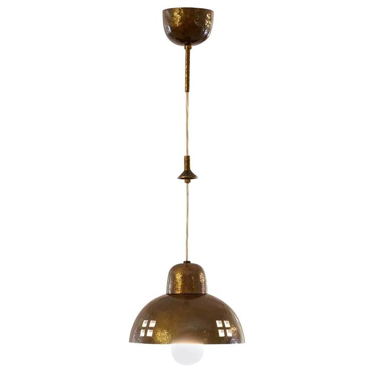 Frühe Hängeleuchte "Hochstetter Pende" von Josef Hoffmann, 1902, Neuauflage 1