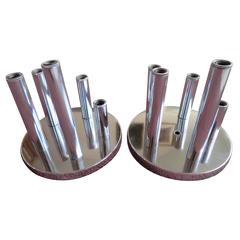 Pair of Mid-Century Modern Ceiling Mount or Sconce Lights Attributed to Sciolari 10