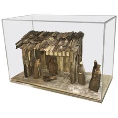 Nativity Scene in Driftwood and Lucite Object D'art by AMK for Patricia Kagan 6