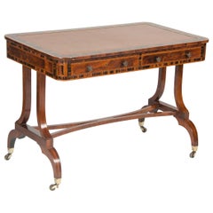 Used Rosewood and Calamander Regency Library Table