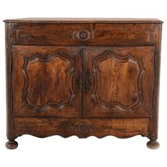 Antique Louis XV Style Oak Side Cabinet