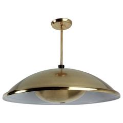 Italian Brass Dome Pendant 1