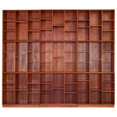 Peter Hvidt Modular Wall of Bookcases