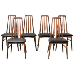 Set of Six 'Eva' Dining Chairs by Niels Koefoed