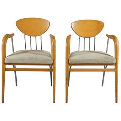 Pair of Modernist Chairs in the Style of Phillipe Starck