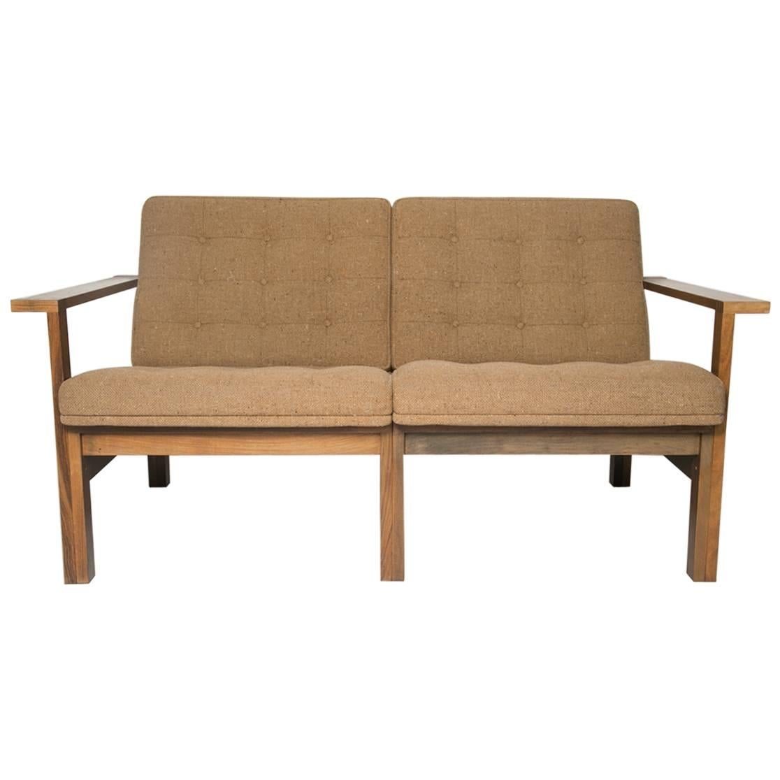 Siège Love Seat Moduline en bois de rose