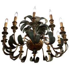 Antique 19th Century Pineapple Style Twelve-Branched Chandelier