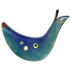 Very Rare Pavonessa Artpiece by Gio Ponti for De Poli Enamel 12