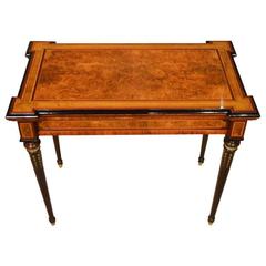 Fine Quality Burr Walnut, Purple Heart, Sycamore and Kingwood Victorian Period Fine Quality Burr Walnut, Purple Heart, Sycamore and Kingwood Victorian Period