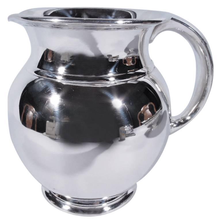 Cartier Mid-Century Modern Sterling Silver Water Pitcher