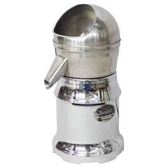 Used Chrome Finish Art Deco Countertop Industrial Juicer