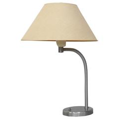 Walter Von Nessen Art Deco Brushed Chrome Desk Lamp 1