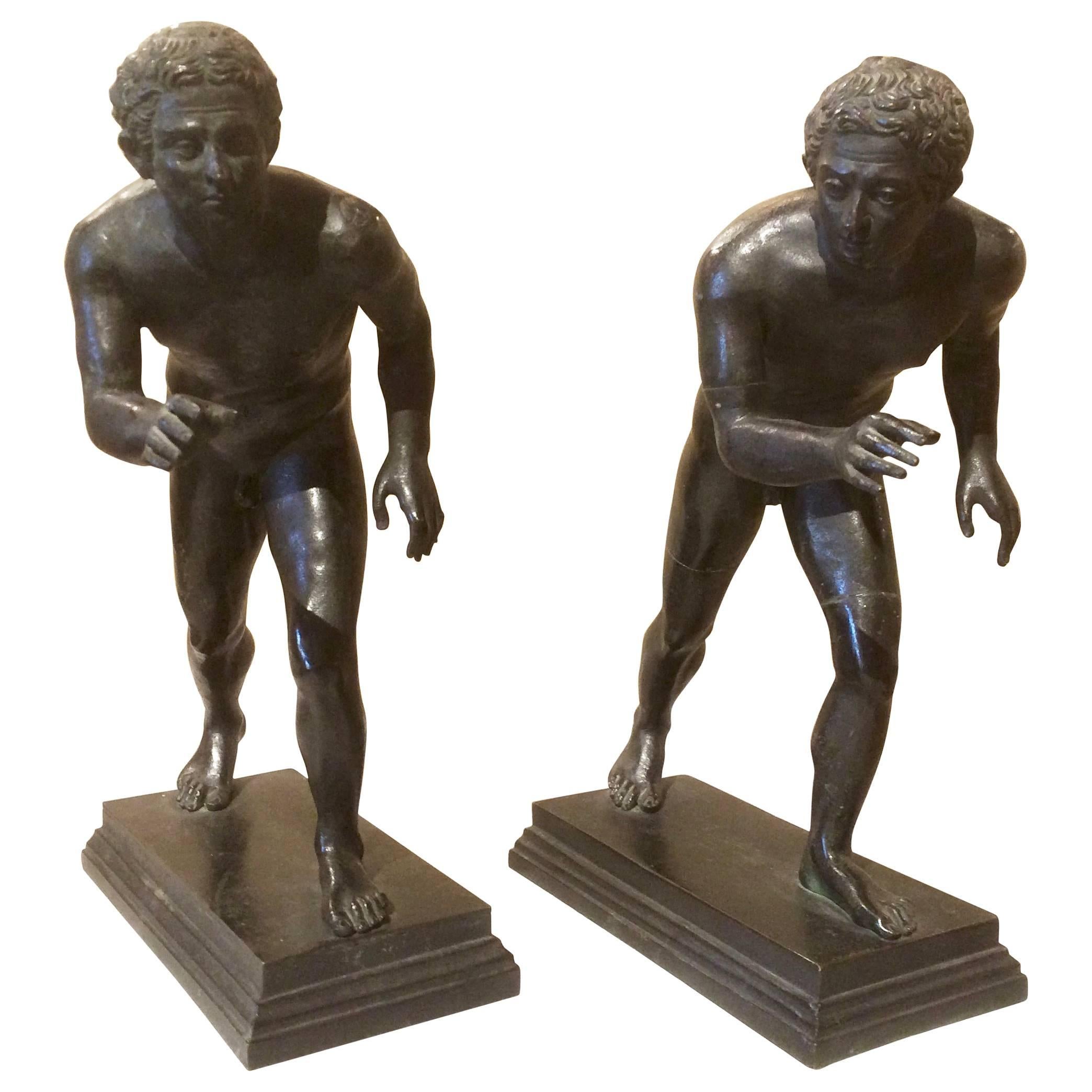 Grand Tour Bronzes of Wrestlers after the Roman Originals