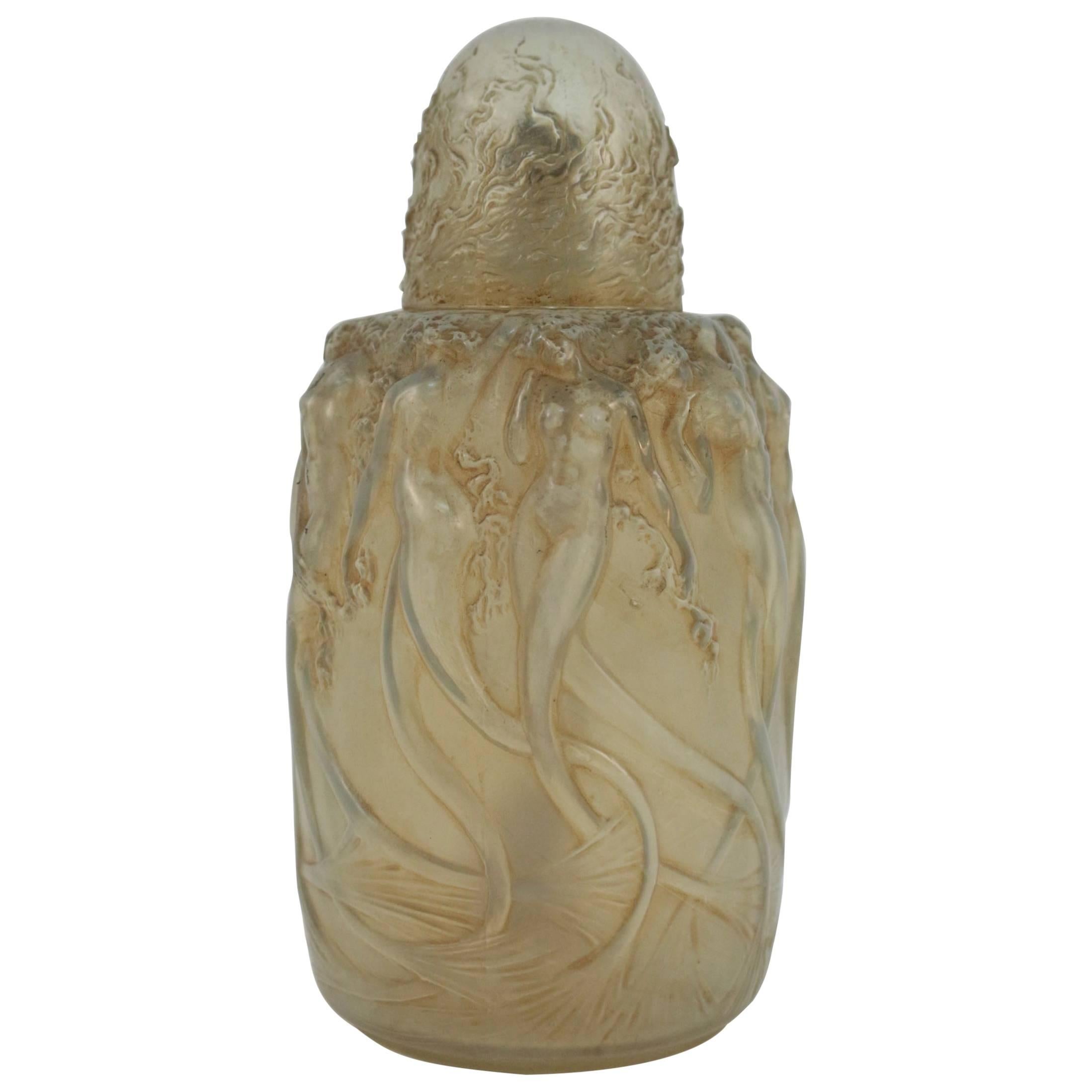 R. Lalique Opalescent Perfume Burner "Sirenes"