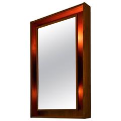 Large Teak Danish Rectangular Mirror 4