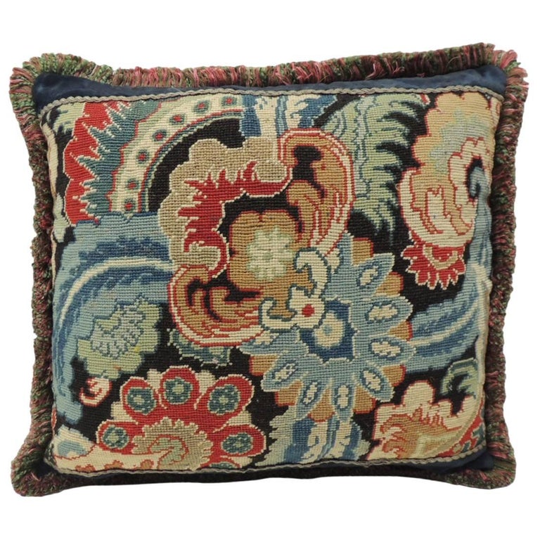 18th Century French Needlework Tapestry Decorative Pillow At 1stdibs