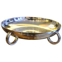 Christofle Art Deco Footed Silver Bowl