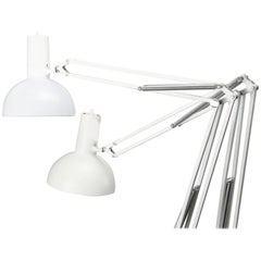 Pair of White Anglepoise Desk or Wall Lamps by Louis Poulsen 'It Lamps', 1970s