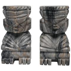 Pair of Vintage Tall Marble Bookends, 1970s 10