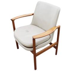Easy Chair by Ib Kofod-Larsen for Carlo Gahrn, Denmark, circa 1960