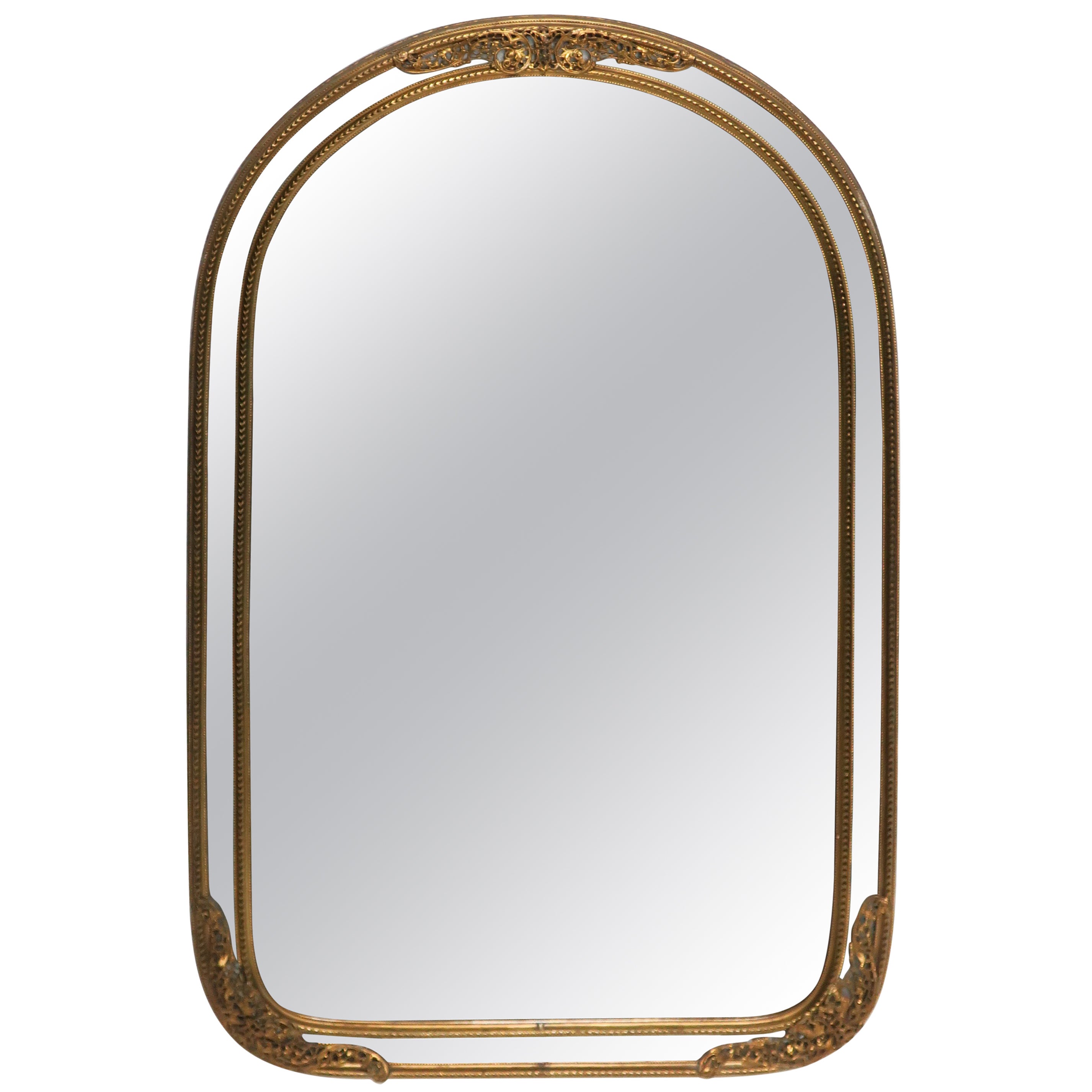 Brass Wall Mirror For Sale at 1stDibs